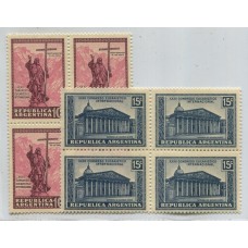 ARGENTINA 1934 GJ 731/2 CUADRO DE ESTAMPILLAS NUEVAS MINT DE LUJO U$ 18